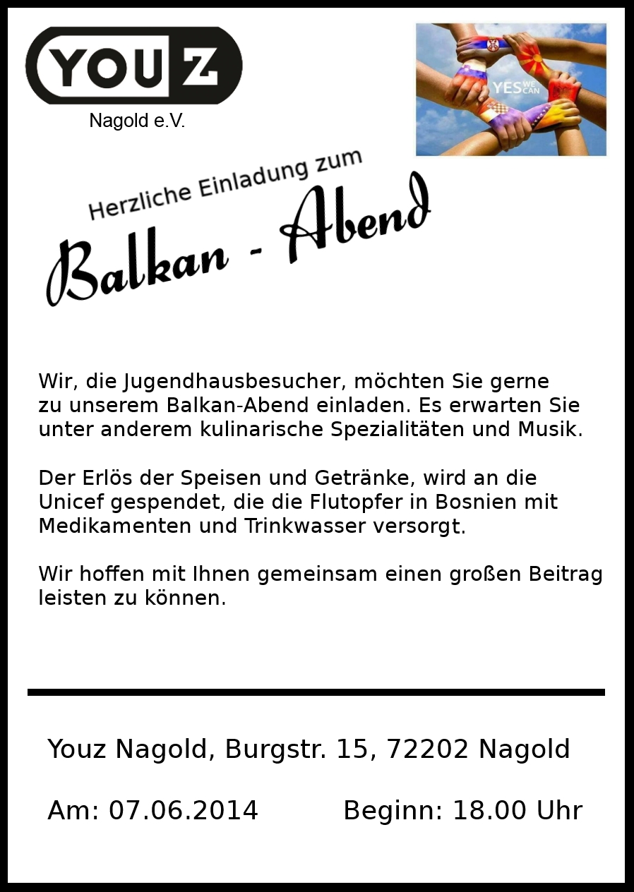 flyer balkan abend